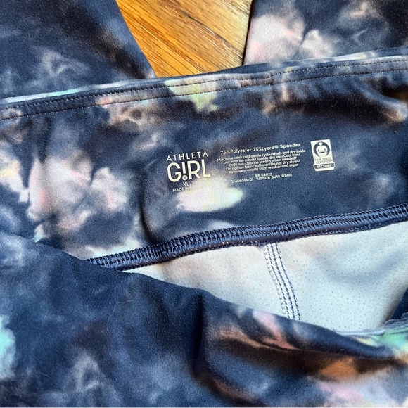 Athleta Girl tie dye chit chat tight size XL / 14 - Picture 4 of 6